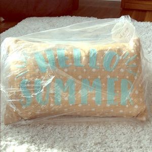 Pair of 2 indoor/outdoor “Hello Summer” pillows